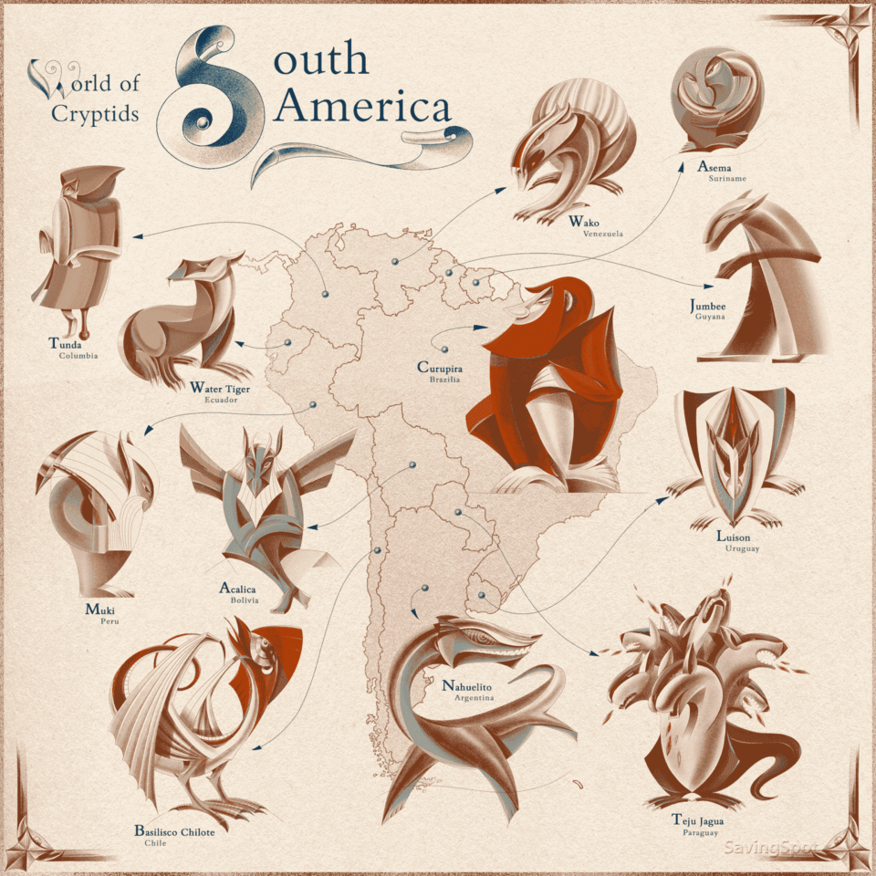 Criaturas mitológicas más famosas de Sudamérica