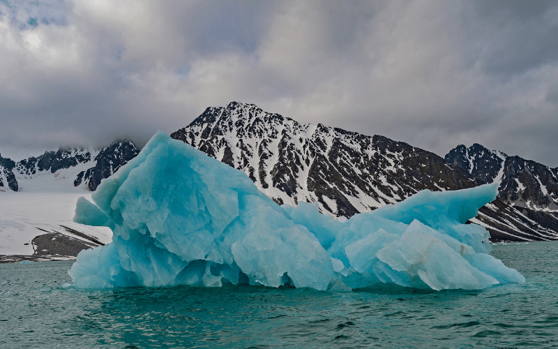 Parte de un glaciar en Magdalenefjorden, Spitsbergen