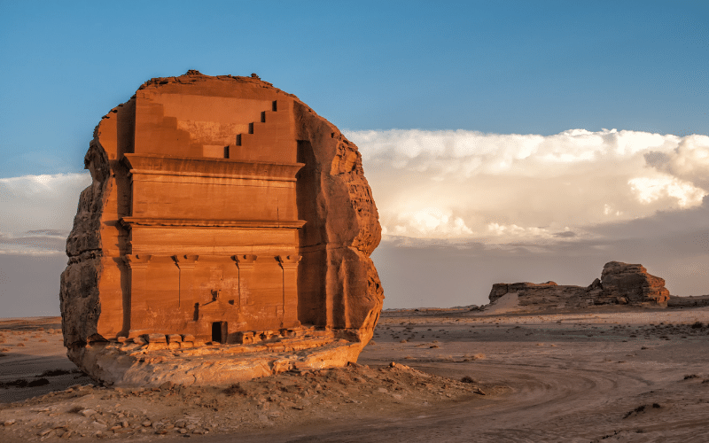 El castillo solitario de Arabia Saudí