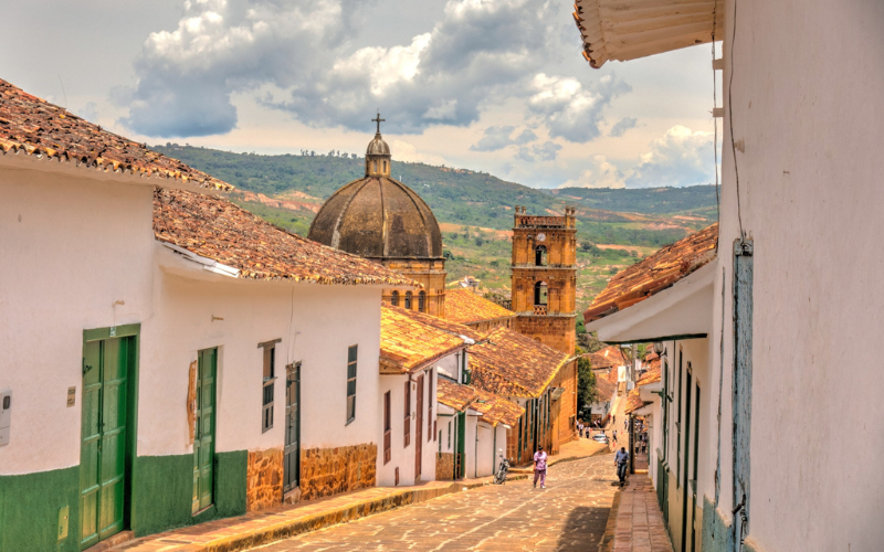 Barichara, con sus bonitas calles empedradas, es uno de los pueblos más bonitos de Colombia