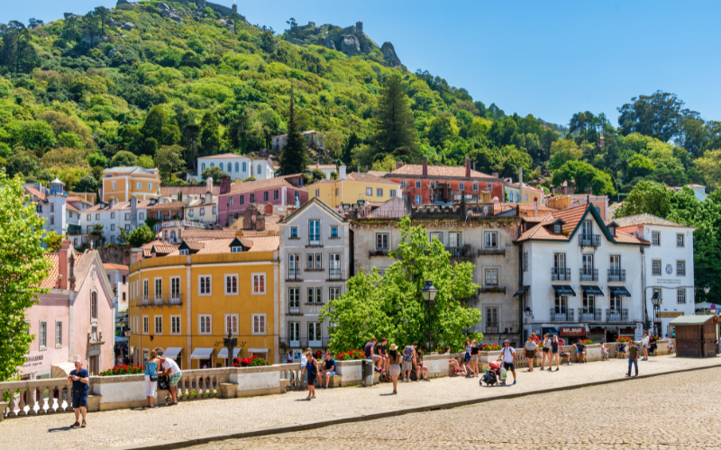 Centro histórico de la villa de Sintra, la ciudad de cuento de Portugal